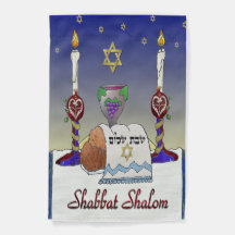 Judaica Shabbat Shalom Art Impressão