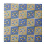 Judaica Star De David Metal Dourado Azul<br><div class="desc">Você está assistindo a Lee Hiller Fotografia, Mídia Mista ou Azulejos Cerâmicos de Arte Digital. .Todos os azulejos estão disponíveis em 4, 25" x 4, 25" e 6" x 6" Escolha o tamanho perfeito para suas ideias e orçamento de design. Use como trivit, porta copos, escrivaninha ou para decorar sua...</div>