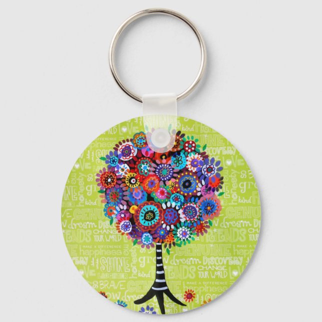 Judaica Tree of Life Chaveiro (Frente)