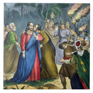 Judas trai seu mestre, de uma bíblia impressa