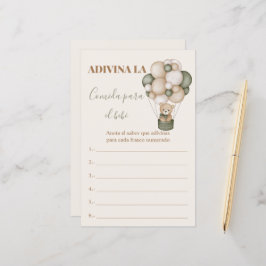 Juego Chá de fraldas Adivina la para PR