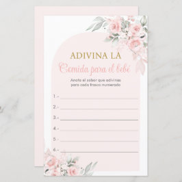 Juego Chá de fraldas Adivina la para PR