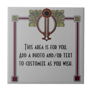 Jugendstil Art Nouveau/Deco c1900 Repro Cinza Burg