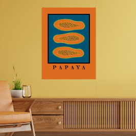 Juicy Trio Papaya Orange Poster