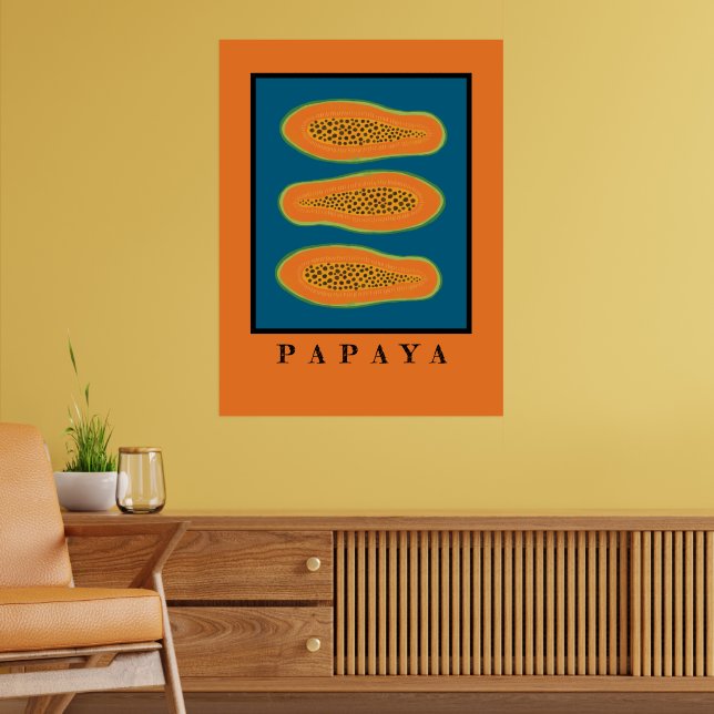 Juicy Trio Papaya Orange Poster (Sala de Estar 2)