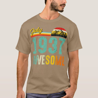 Julho De 1937 Camisa De Presente De Aniversário Vi