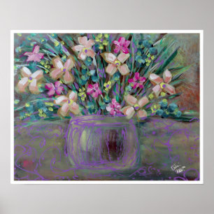 Julia Fine Art Floral Pintura Poster
