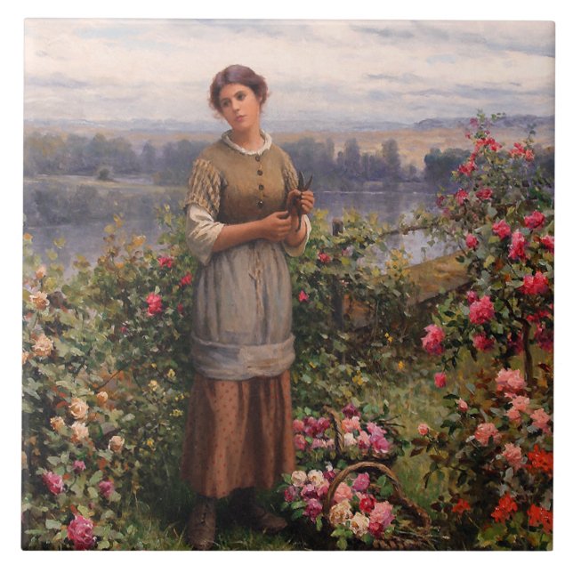 Julia Gathering Rosa (Bela Garota e Flores) (Frente)