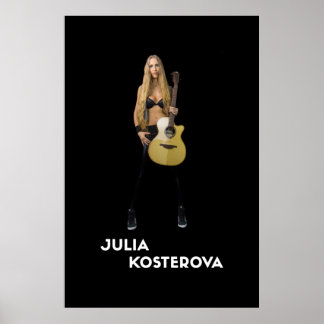 Julia Kosterova LAG Guitars Poster Novo