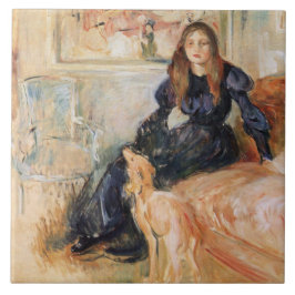 Julie Manet e seu Greyhound (por Berthe Morisot)