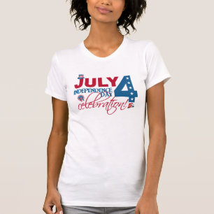 JULY 4 Camisa de celebração, de dois lados