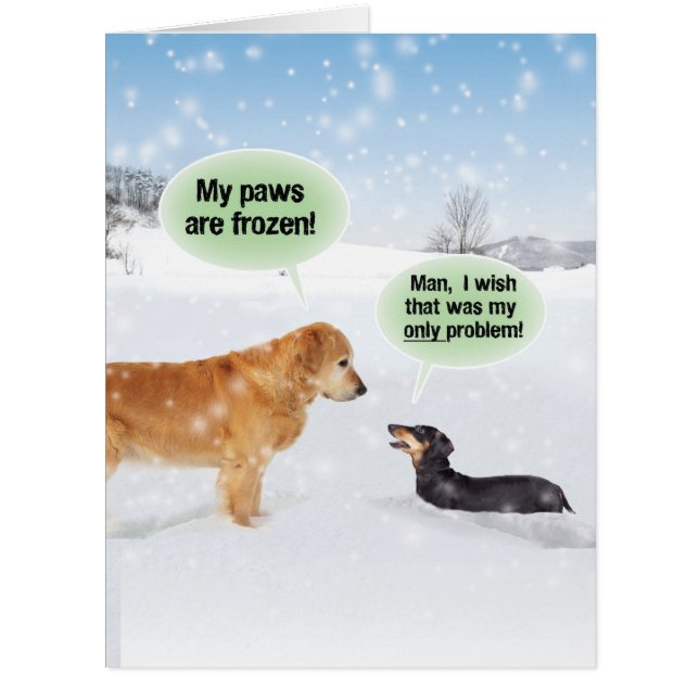 Jumbo Minhas Peças São Cartão De Natal Congelado (Frente)