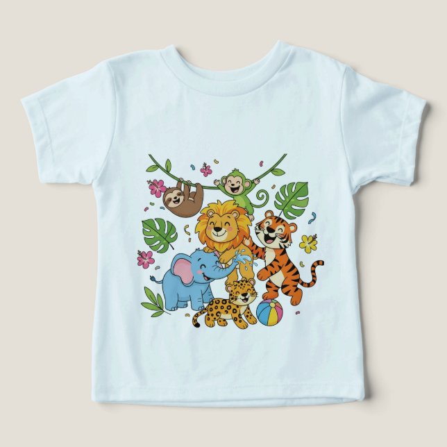Jungle Friends Playtime – Cheerful Kids  (Design frontal)