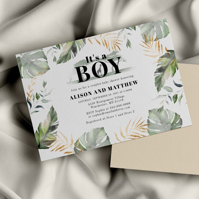 Jungle Safari Giraffe - Convite para Chá de fralda (Criador carregado)