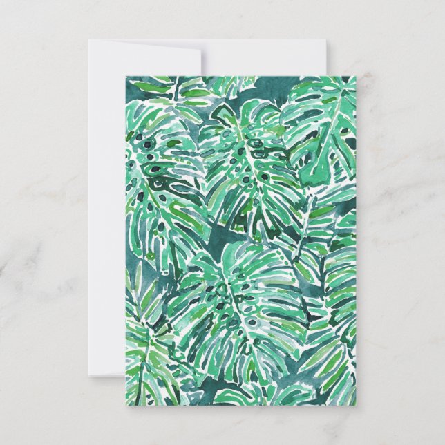 JUNGLE VIBES Green Tropical Monstera Standard (Frente)