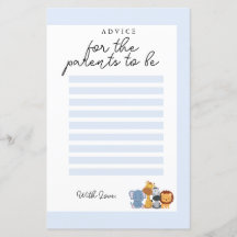 Jungle Wild One Chá de fraldas Advice para os Pais