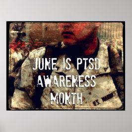 Junho é Poster de Consciência PTSD Mês