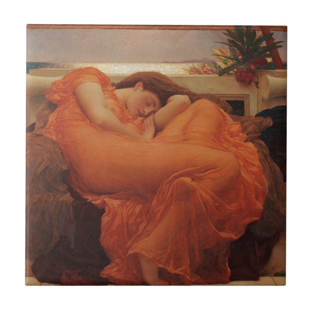 Junho Flamejante Gravura de Arte Fina Frederic Lei (Frente)