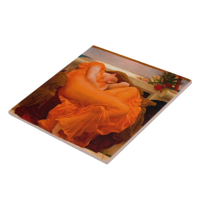 Junho flamejante por Lord Frederic Leighton (Lateral)