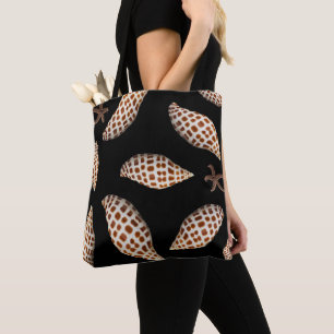 Junonia Seashell Black Bolsa