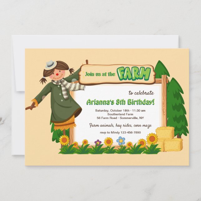 Junte-Se A Nós No Convite De Fazenda (Frente)