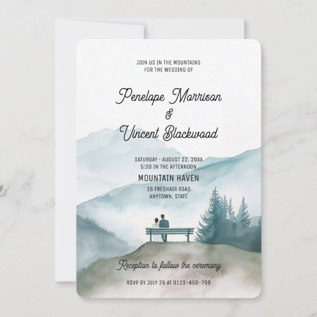 Junte-se a nós no Convite para Montanhas (Frente)