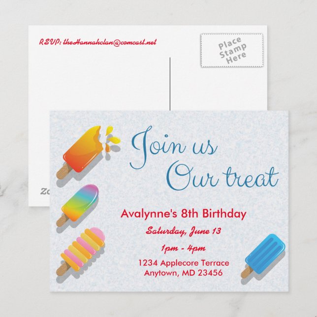 Junte-se a Nós Nosso Tratamento Cartão de Convite  (Frente/Verso)