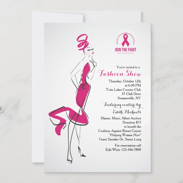 Junte-Se Ao Convite De Apresentação De Moda De Lut (Frente)