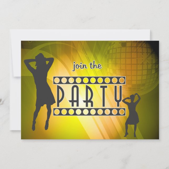 Junte-se ao convite de festas (Frente)