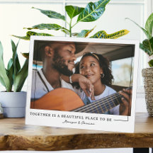 Juntos | Placa de fotos de Casais personalizados