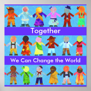 Juntos podemos mudar o Poster mundial
