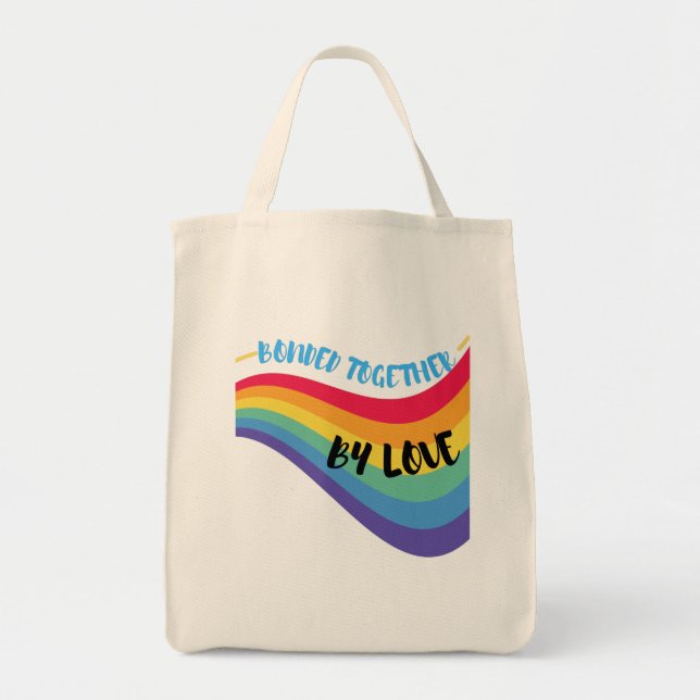 Juntos por sacos de compras de bolsas de amor (Frente)
