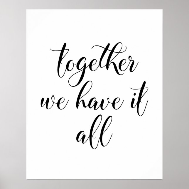 Juntos Temos Tudo Poster (Frente)