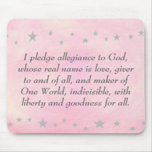 Juro lealdade a Deus, mousepad