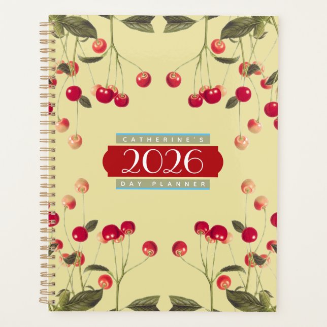 Just a Bowl of Cherries Day Planner Agenda 2026 (Frente)