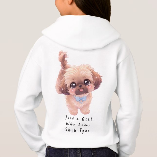 Just a Girl Who Loves Shih Tzus Dog Lover (Verso)