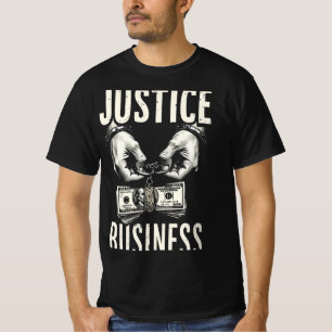 Justiça à Venda – Camiseta de Comentário Social Ou