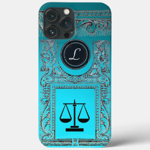 JUSTIÇA, ATTORNEY Monograma Teal Blue