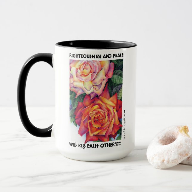 "Justiça e Paz", Caneca (Com Donut)