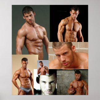 Justin Woltering Fan Club Collage Poster