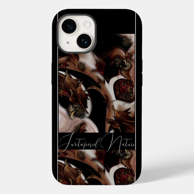 "Juxtaposed Nature", Apple iPhone 14 Case (Verso)