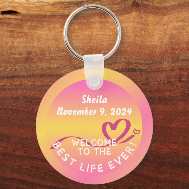 JW Baptism Gift Chaveiro Keepsaem Melhor Vida Nunc (Frente)