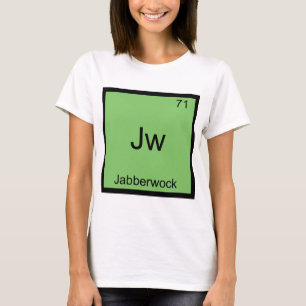 Jw - Camiseta do Símbolo Químico Engraçado Jabberw