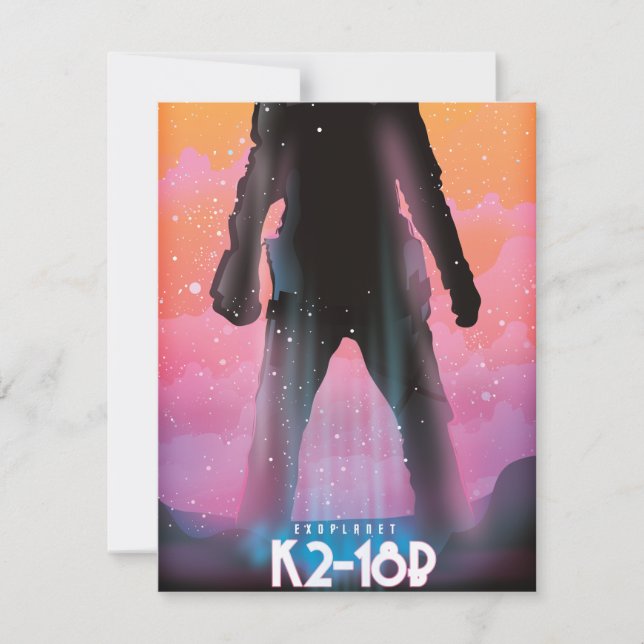 K2-18b arte espacial exoplanetária (Frente)