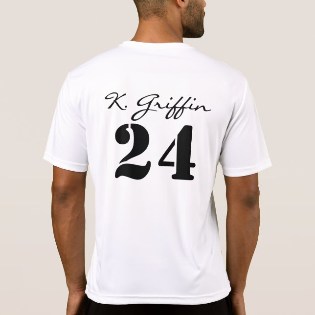 "K. Griffin #24", do Killosopher, fez camiseta (Verso)
