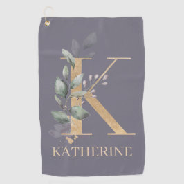 K Monograma Floral Personalizado