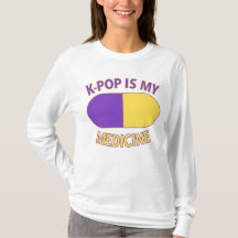 K-Pop é minha camisa de manga longa de medicina
