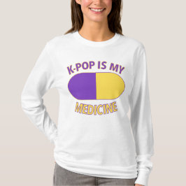 K-Pop é minha camisa de manga longa de medicina