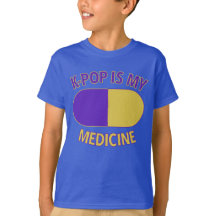 K-Pop é minha camiseta para crianças medicinais