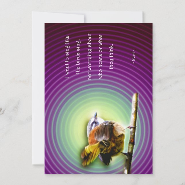 Kaart met gedicht Rumi (Frente)